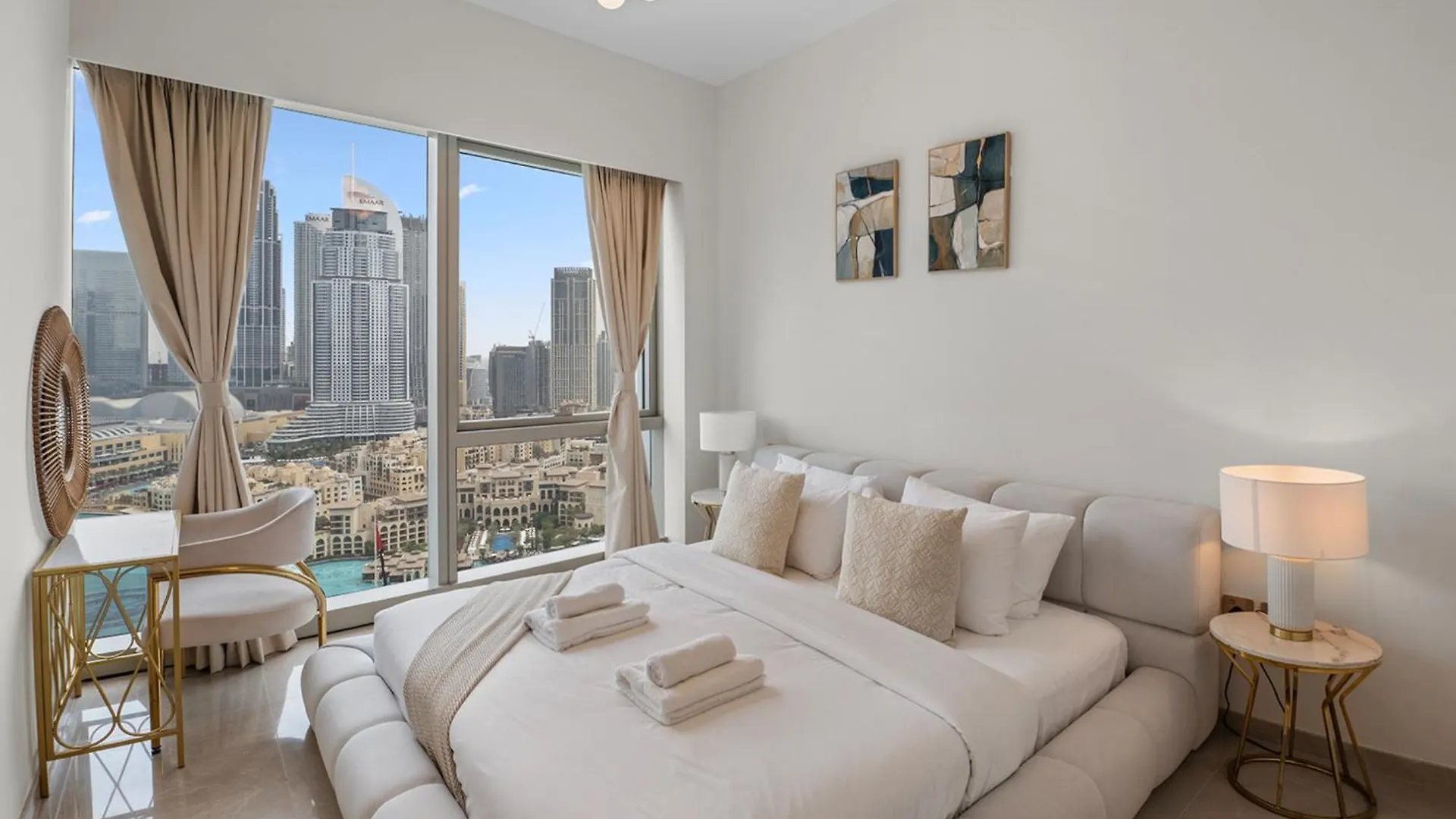 Apartment Grande Signature By Emaar - New Luxury 2Br W Panoramic Burj Khalifa & Fountain Show Views Dubai